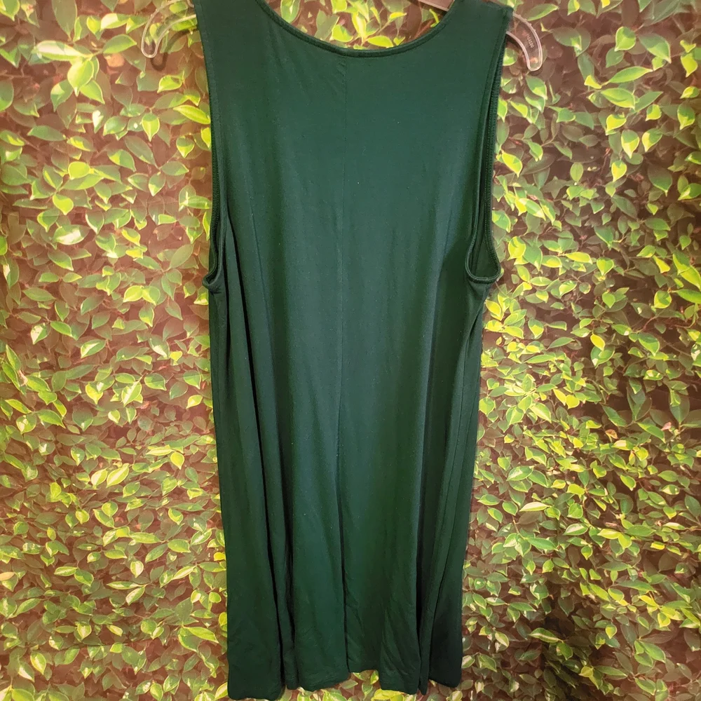Old Navy Dark Green Tank Dress - Picture 2 of 4